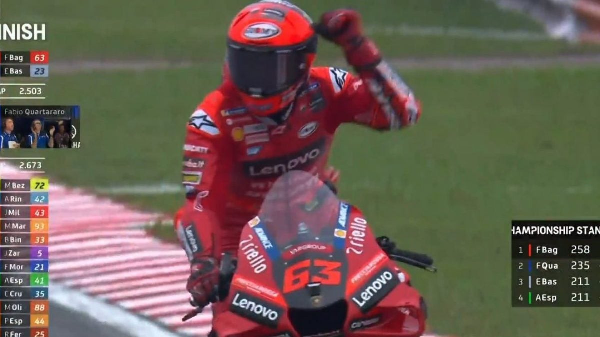 MotoGP Malesia: Bagnaia vince, il Mondiale si decide a Valencia